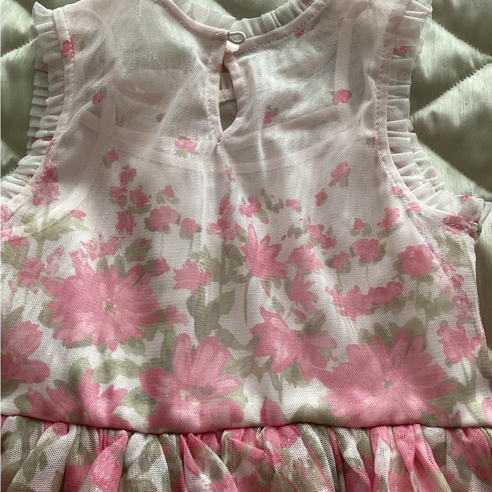Zhenzi Pink and White Floral Girls Dress Size 8 NWOT - Picture 2 of 10